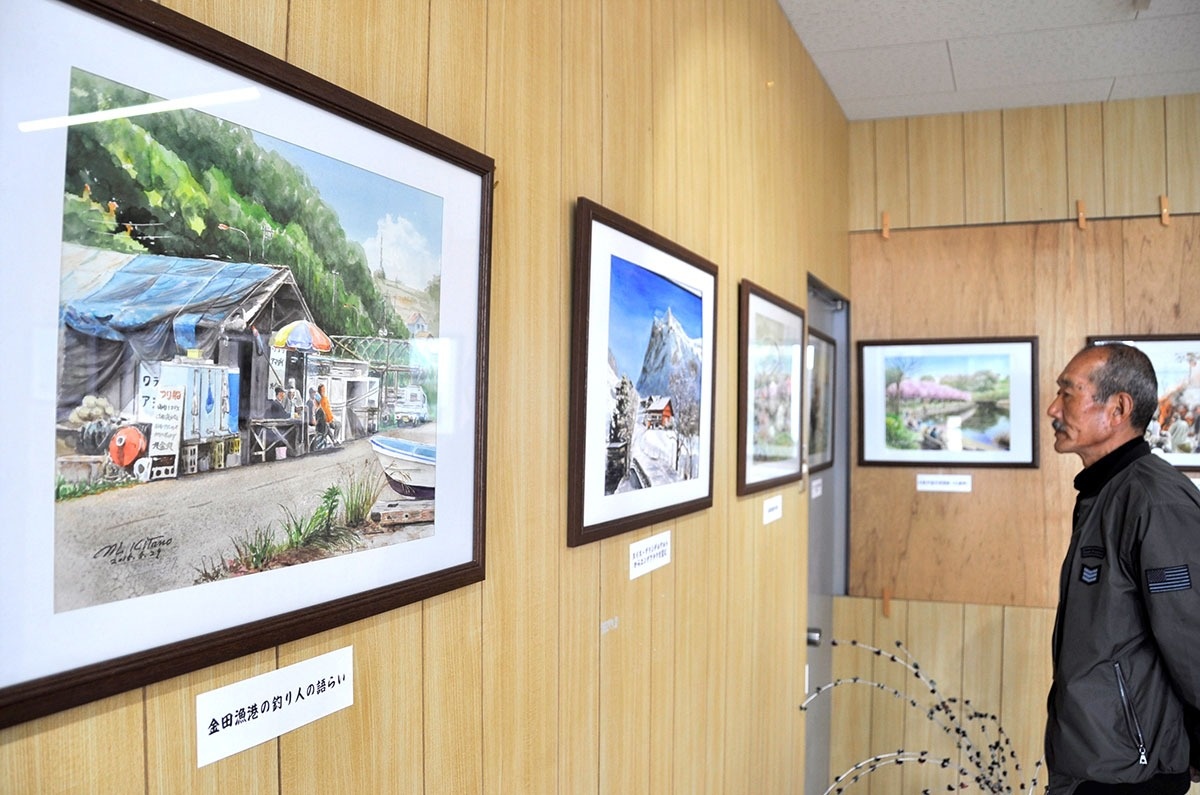 志々島の風景 水彩画で 出身の北野さん展示会 三豊 ニュース Cool Kagawa 四国新聞社が提供する香川の観光情報サイト