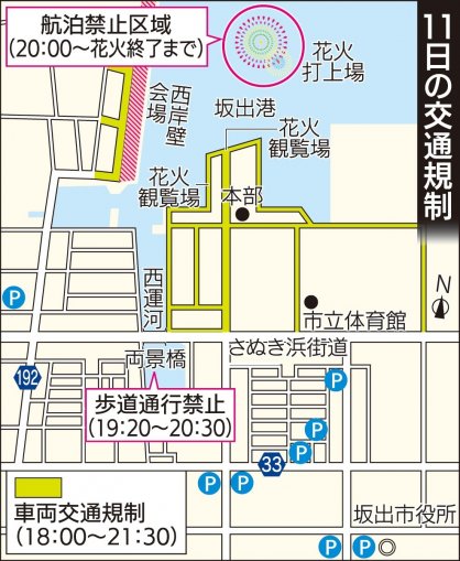 11日の交通規制