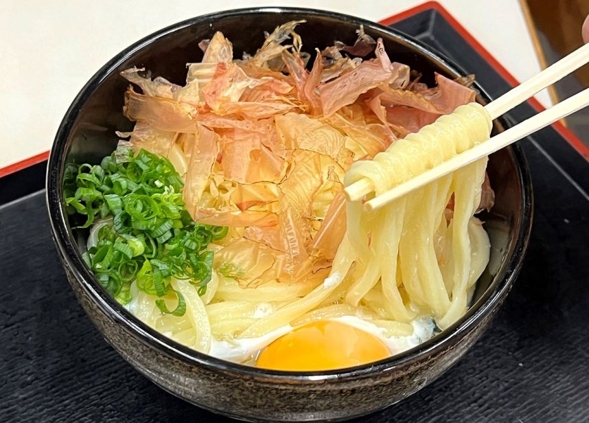 看板商品の「釜ぬきうどん」