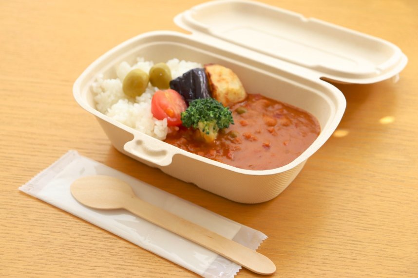 寒霞渓ロープウェイ山頂駅の軽食コーナーで提供を予定している「寒霞渓オリーブカレー」（仮称）