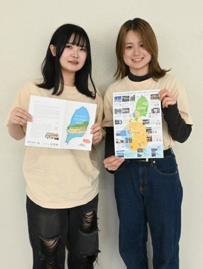 男木島のマップを作成した香川大の学生プロジェクト「ここぢから」のメンバー