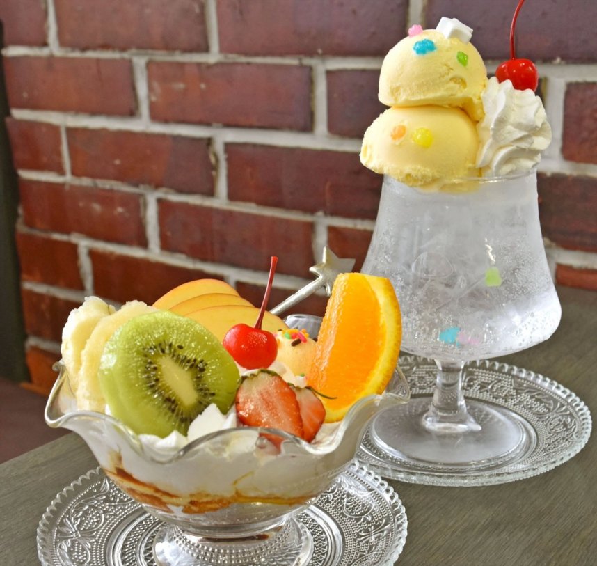 クリームソーダ、プリンアラモード