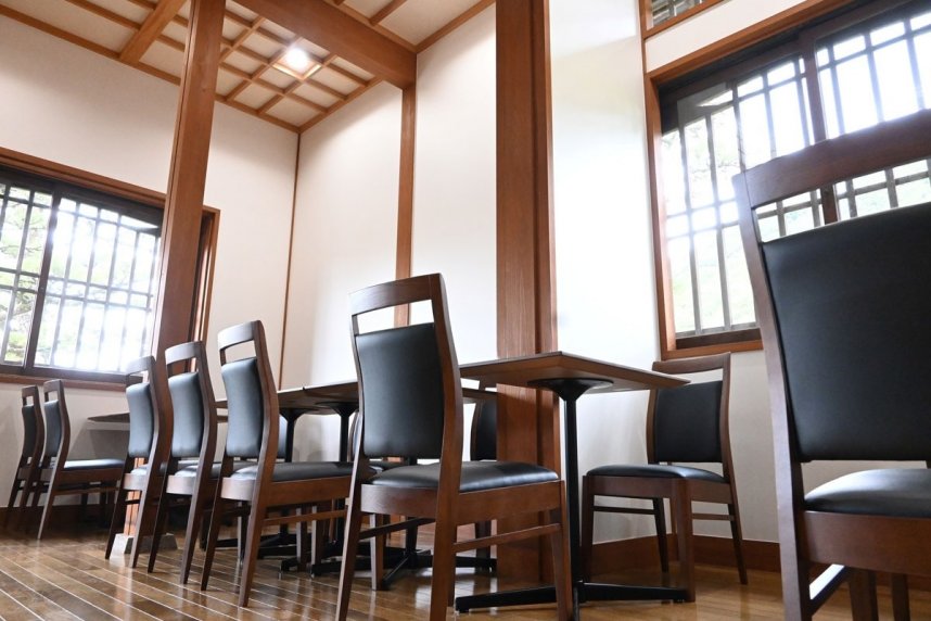 Café　de　Ritsurinの店内