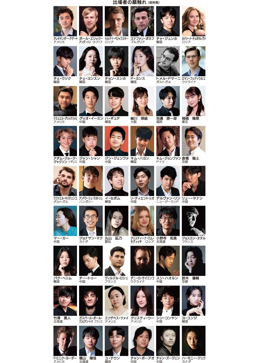 出場者の顔触れ