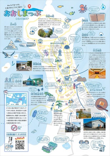 小中学生が作製した「おおしまっぷ」