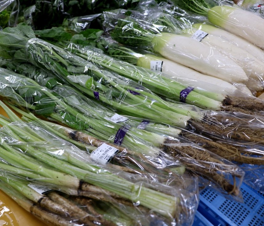 香川県内ではおなじみの春の味「葉ゴボウ」が人気